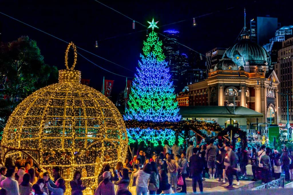 christmas lights melbourne - Fed Square