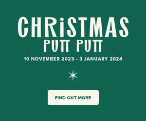 Christmas putt putt and playground Victoria Park Cafe